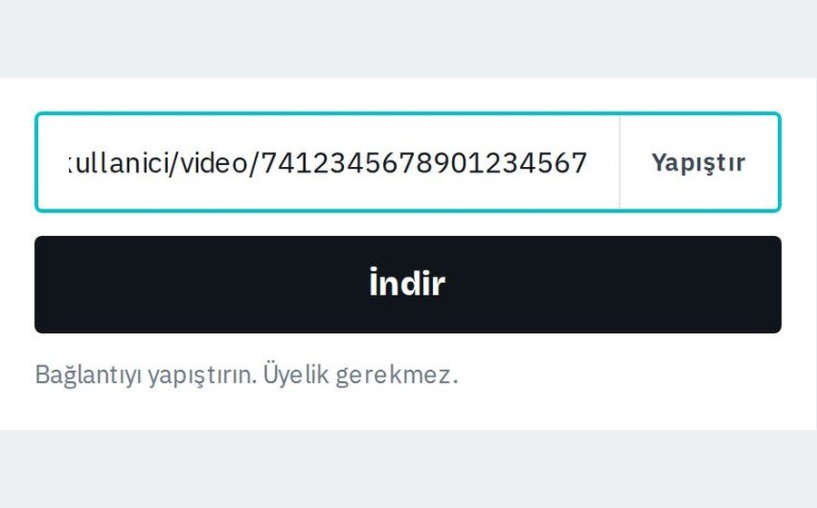Android — Bağlantıyı bu sayfaya yapıştırın