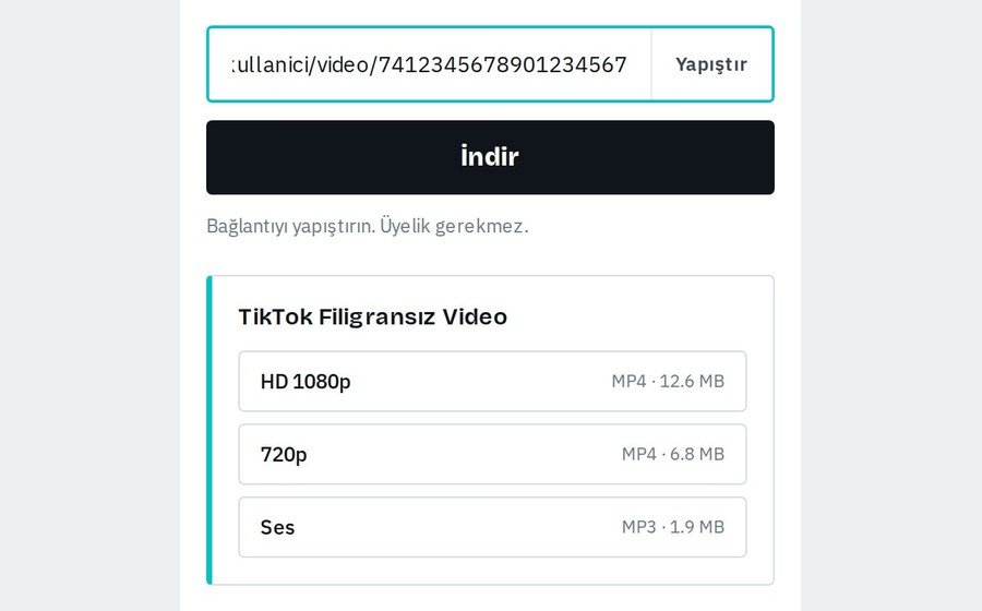 iPhone — Dosyayı kaydedin