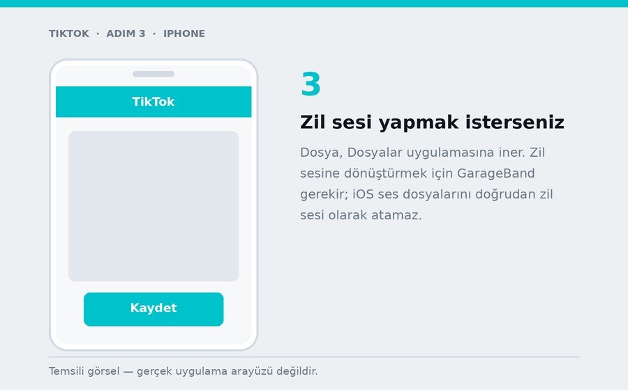 iPhone — Zil sesi yapmak isterseniz