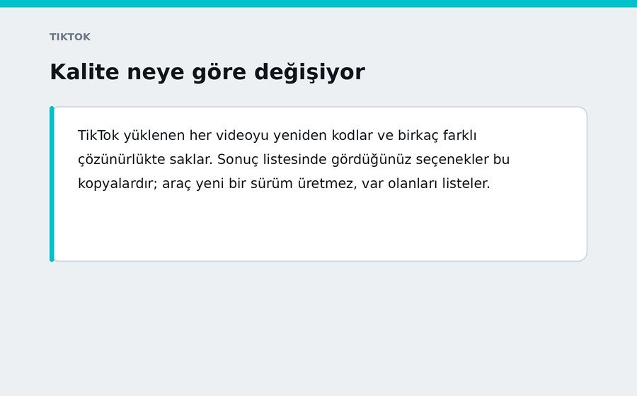 Kalite neye göre değişiyor