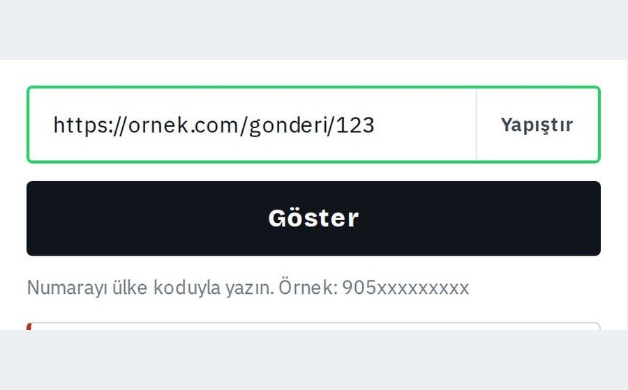Android — Göster düğmesine basın