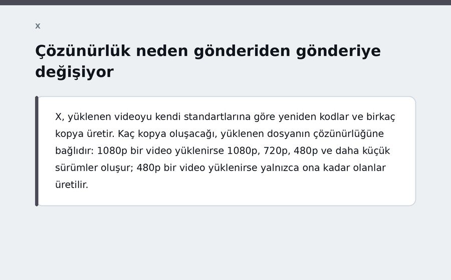 Çözünürlük neden gönderiden gönderiye değişiyor